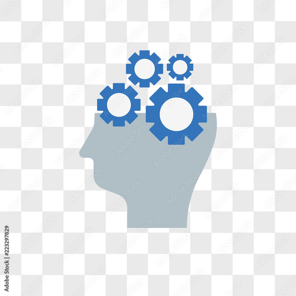 Poster artificial intelligence vector icon isolated on transparent background, artificial intelligence logo
