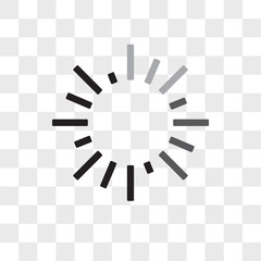 Loading vector icon isolated on transparent background, Loading logo design