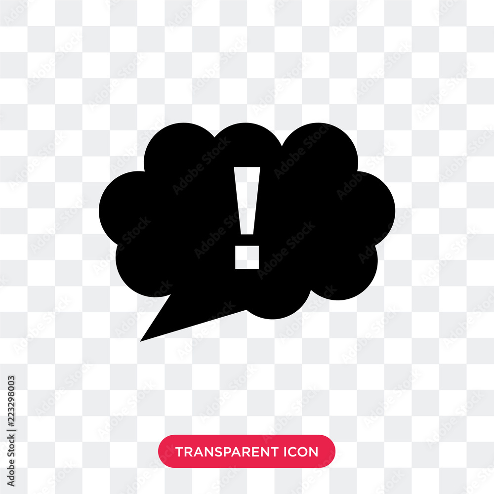 Poster message vector icon isolated on transparent background, message logo design