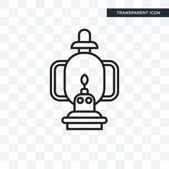 Lantern vector icon isolated on transparent background, Lantern logo design