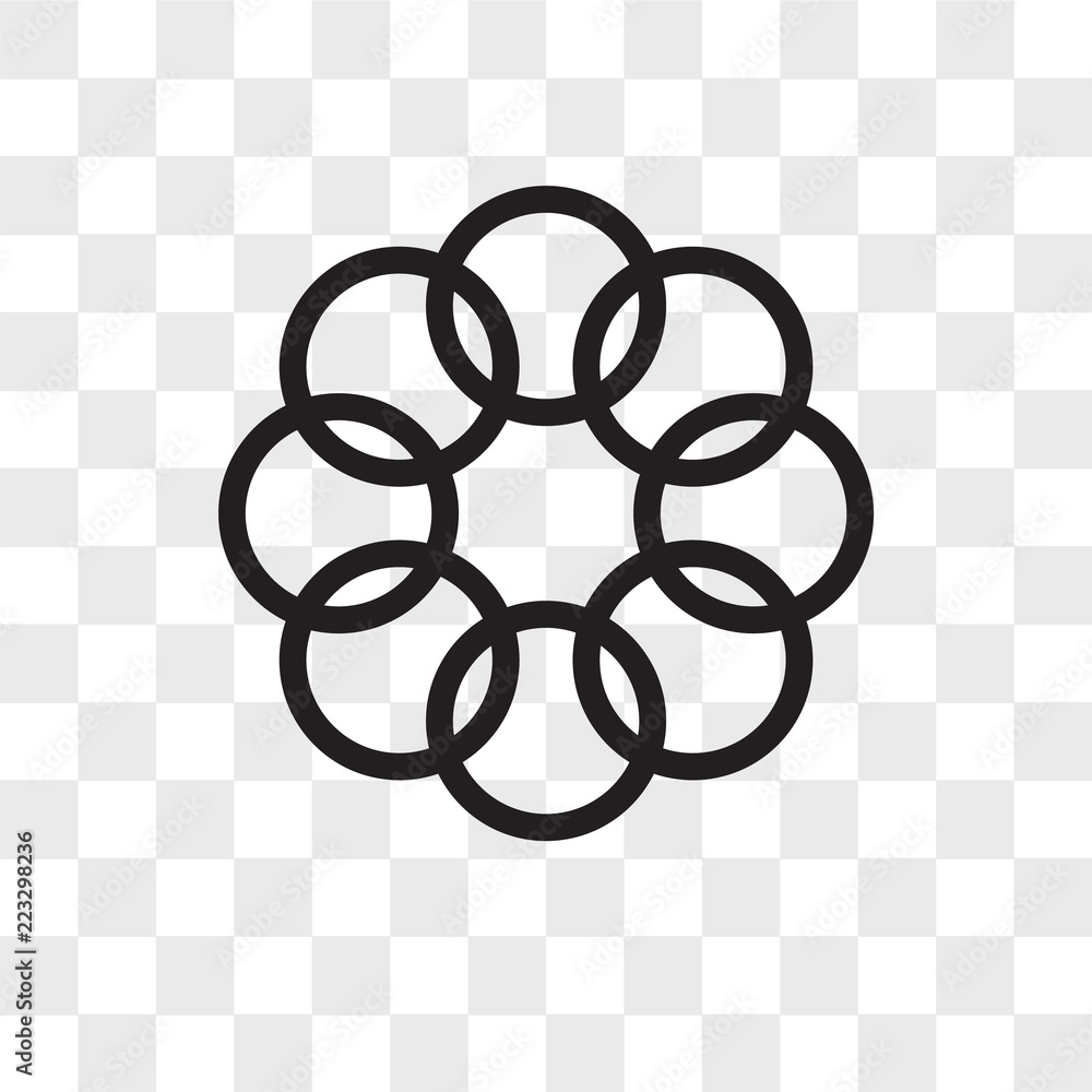 Poster ellipse vector icon isolated on transparent background, ellipse logo design