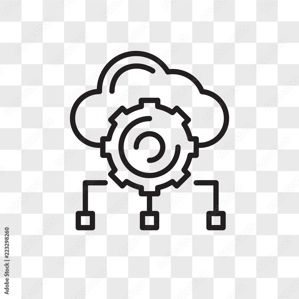 Poster big data vector icon isolated on transparent background, big data logo design