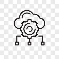 Big data vector icon isolated on transparent background, Big data logo design