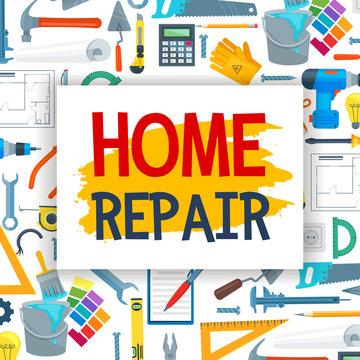 Home repair and construction work tools