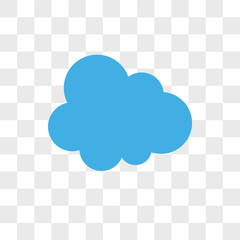 Cloudes vector icon isolated on transparent background, Cloudes logo design