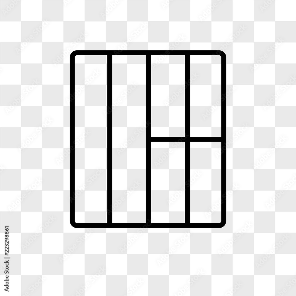Poster layout vector icon isolated on transparent background, layout logo design