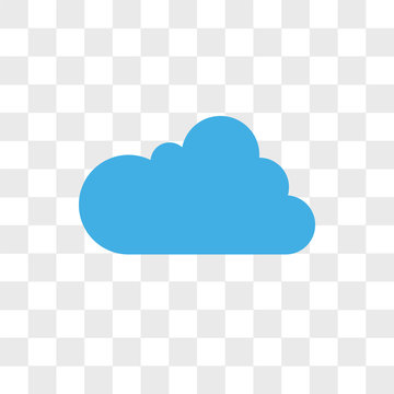 Cloudes vector icon isolated on transparent background, Cloudes logo design