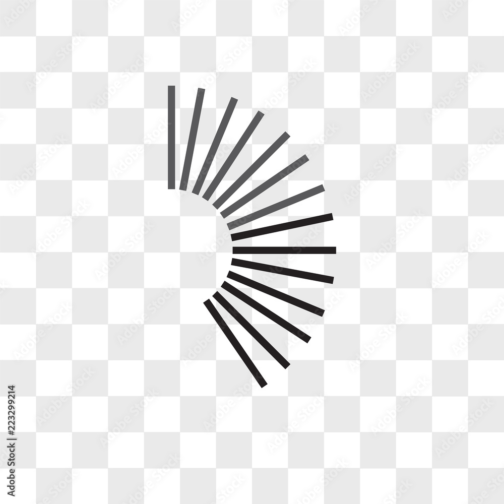 Poster loading vector icon isolated on transparent background, loading logo design