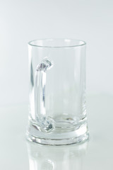 Beer glass on a white background