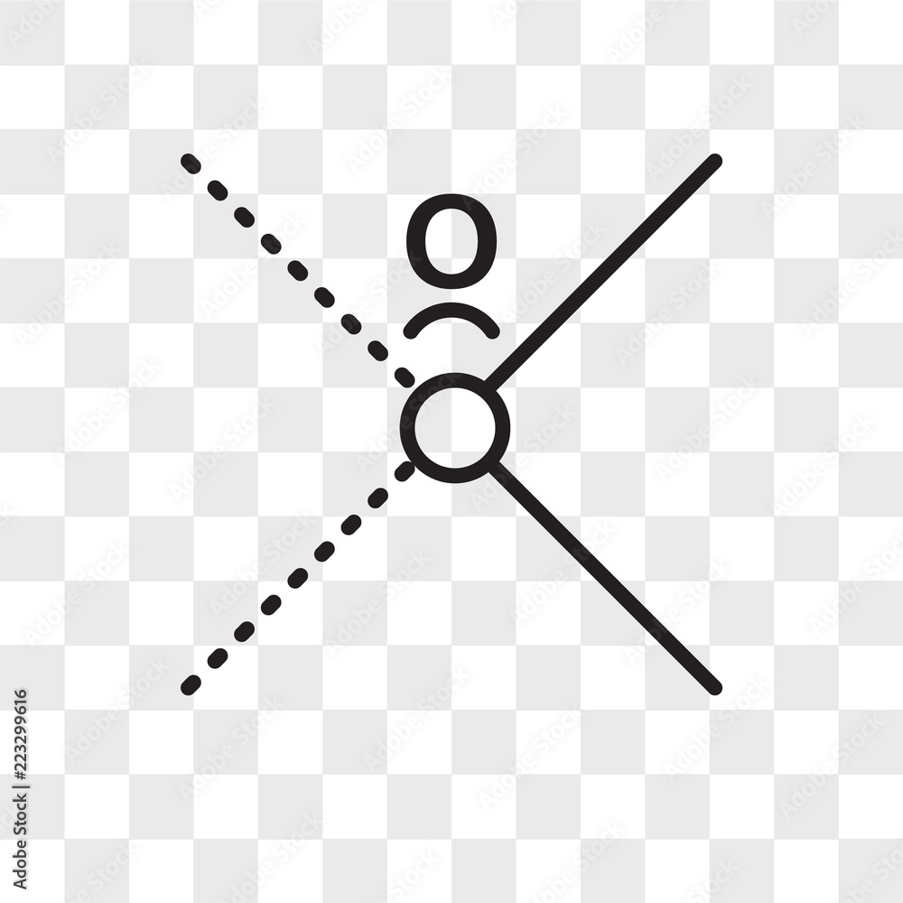 Poster intersection vector icon isolated on transparent background, intersection logo design