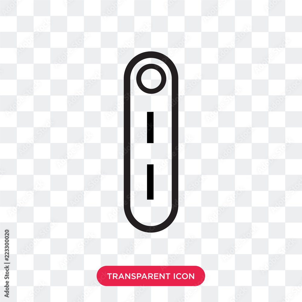 Poster switch vector icon isolated on transparent background, switch logo design