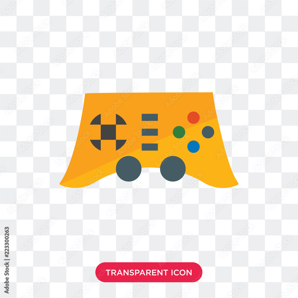 Poster console vector icon isolated on transparent background, console logo design