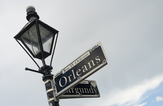Orleans Street Famous Downtown French Quarter Louisiana