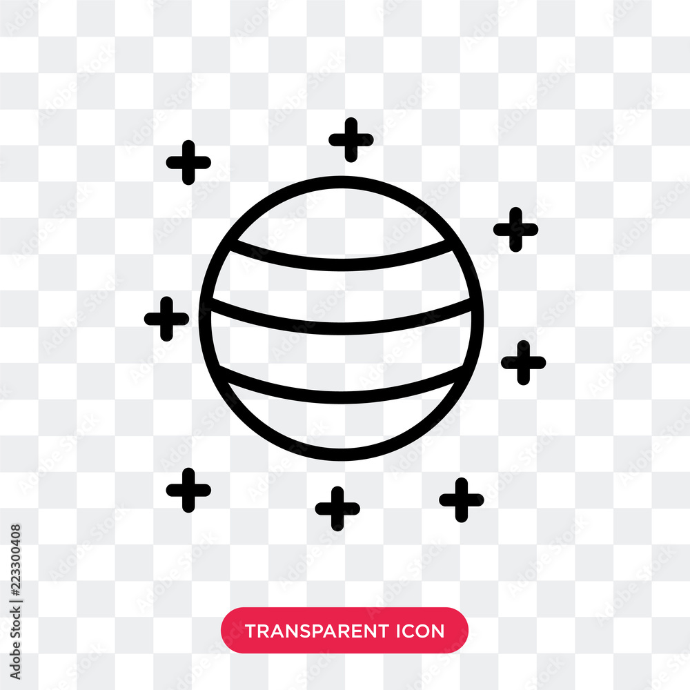 Poster eclipse vector icon isolated on transparent background, eclipse logo design