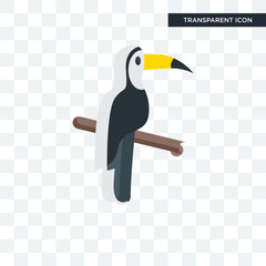 Toucan vector icon isolated on transparent background, Toucan logo design