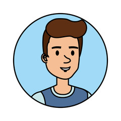 young and casual man character