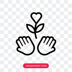 Growth vector icon isolated on transparent background, Growth logo design