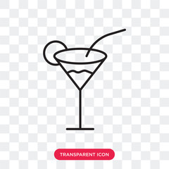Drinks vector icon isolated on transparent background, Drinks logo design