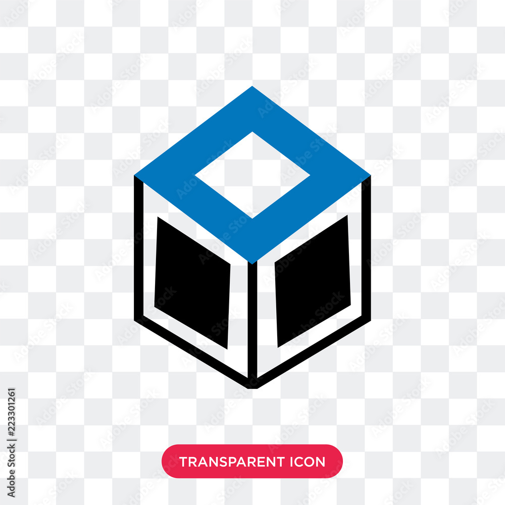Poster crate vector icon isolated on transparent background, crate logo design