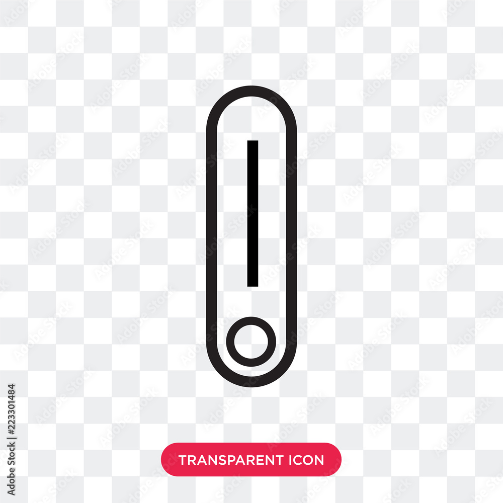 Poster switch vector icon isolated on transparent background, switch logo design