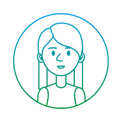 beautiful and young woman character