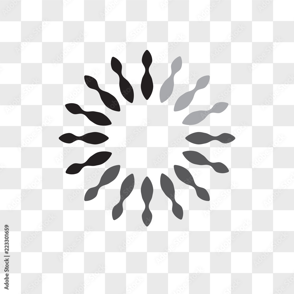 Poster loading vector icon isolated on transparent background, loading logo design