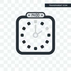 The 14:00, 2pm vector icon isolated on transparent background, The 14:00, 2pm logo design