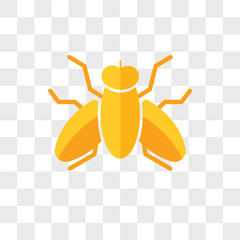 Fly vector icon isolated on transparent background, Fly logo design