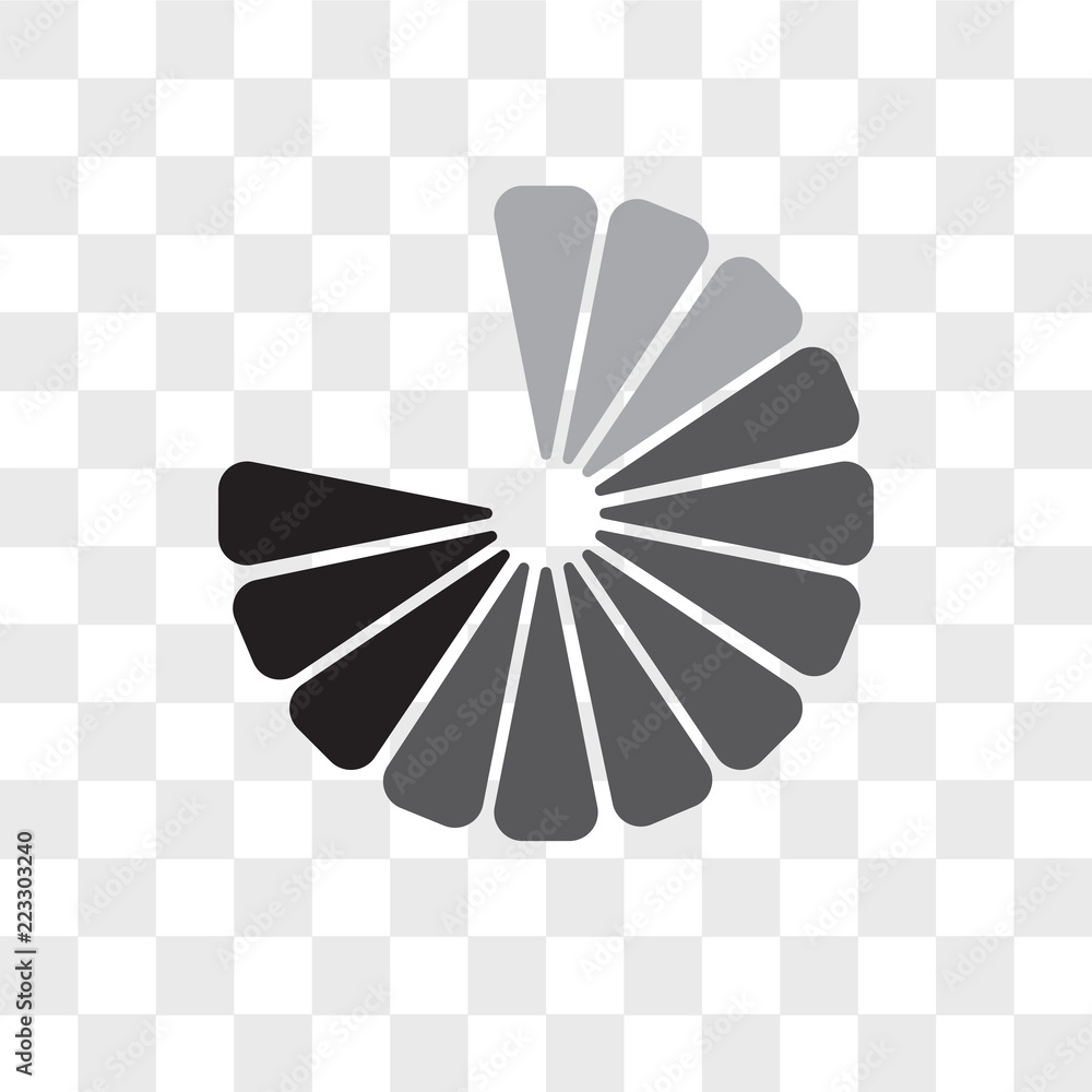 Poster loading vector icon isolated on transparent background, loading logo design