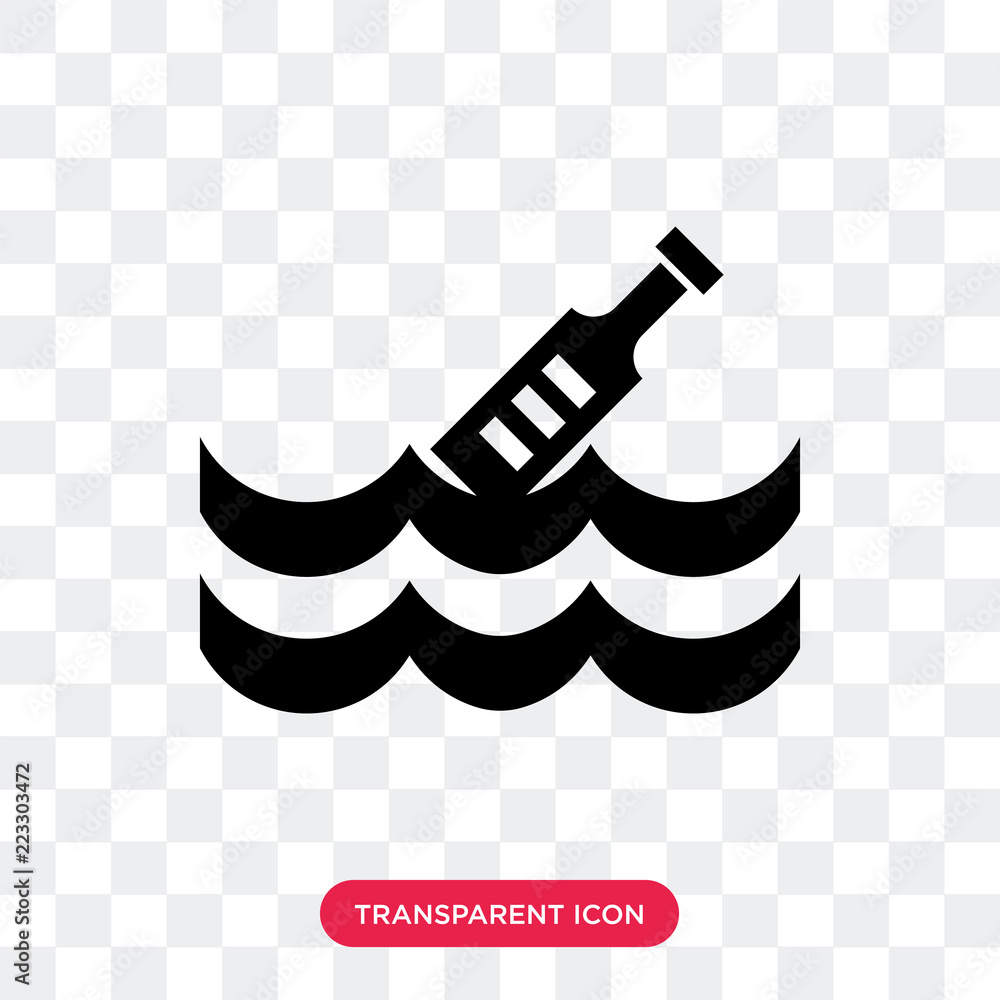 Poster message vector icon isolated on transparent background, message logo design