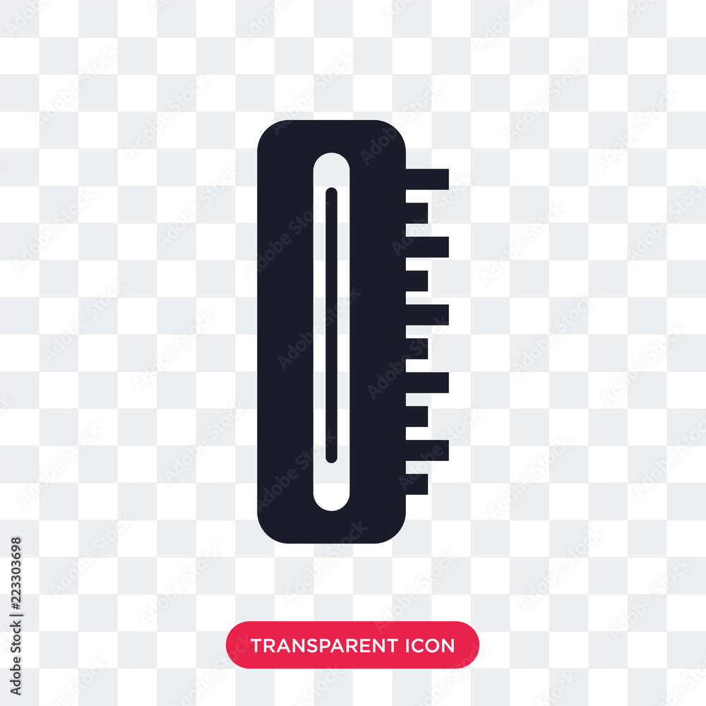 Poster thermometer vector icon isolated on transparent background, thermometer logo design
