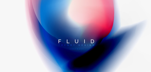 Mixing liquid color flow abstract background. Trendy abstract layout template for business or technology presentation, internet poster or web brochure cover, wallpaper