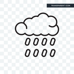 Storm vector icon isolated on transparent background, Storm logo design