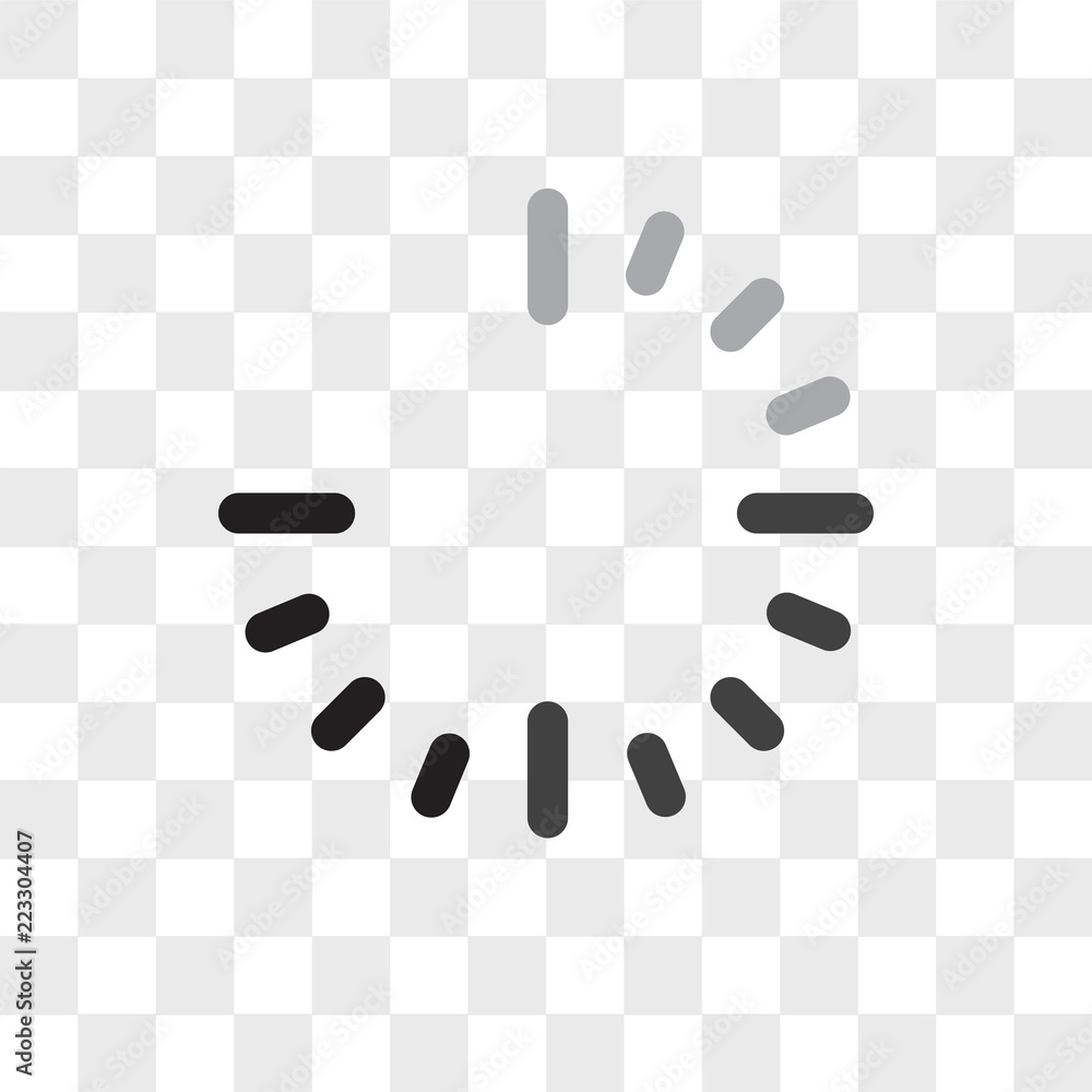 Poster loading vector icon isolated on transparent background, loading logo design