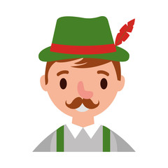 german man with typical costume