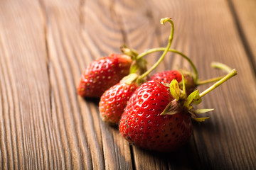 Strawberries are fresh. Just taken off the bush