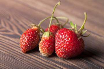 Strawberries are fresh. Just taken off the bush