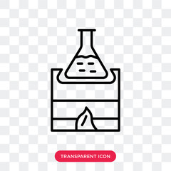 Heating bottle vector icon isolated on transparent background, Heating bottle logo design