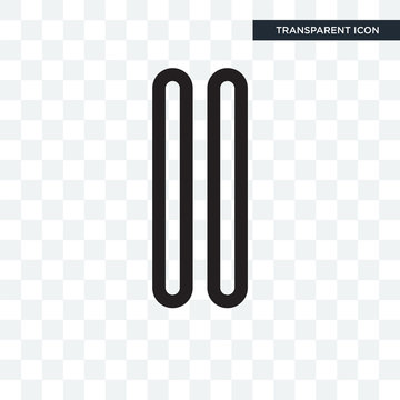 Is parallel to vector icon isolated on transparent background, Is parallel to logo design