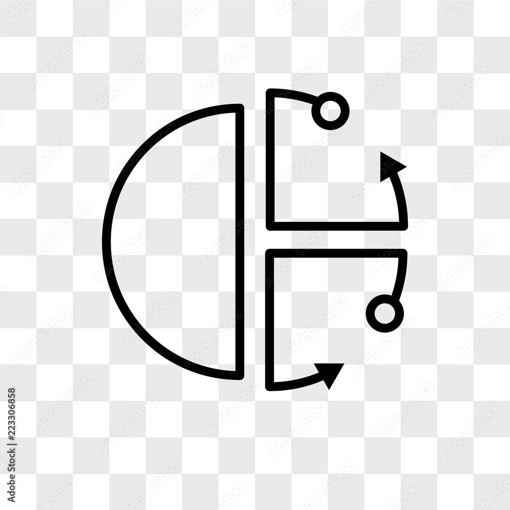 Poster cube vector icon isolated on transparent background, cube logo design