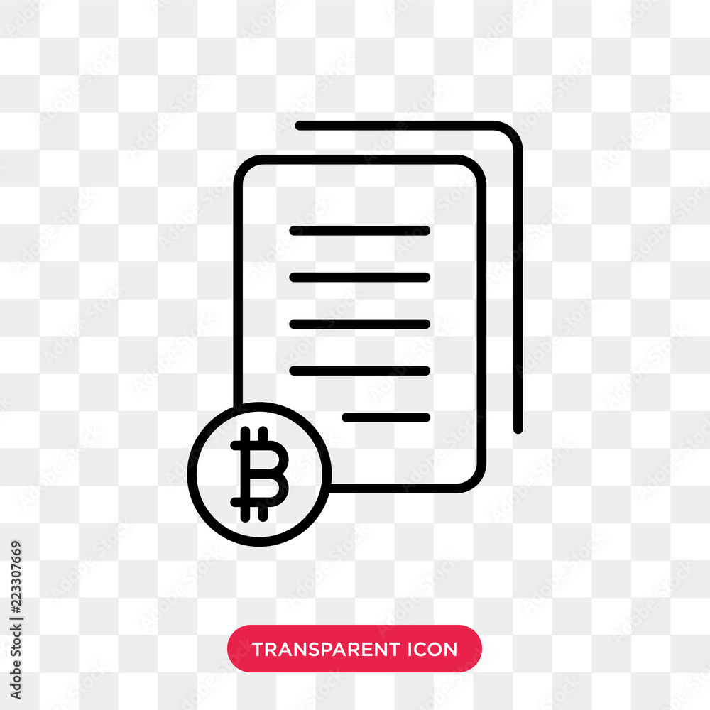 Poster contract vector icon isolated on transparent background, contract logo design