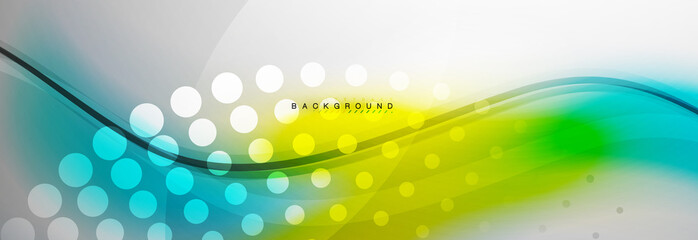 Smooth flowing wave motion concept background