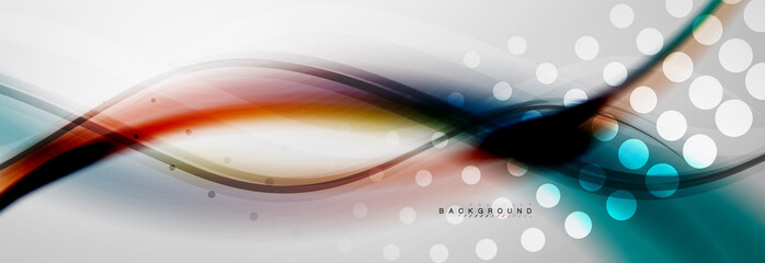 Smooth flowing wave motion concept background