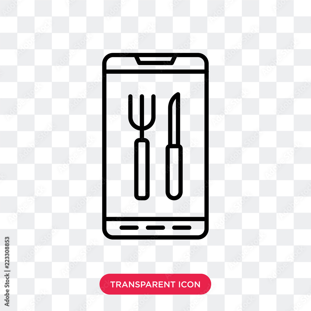 Poster ordering vector icon isolated on transparent background, ordering logo design