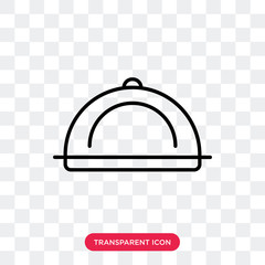Tray vector icon isolated on transparent background, Tray logo design