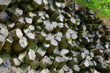 Basaltprismen am Gangolfsberg in der Rhön 