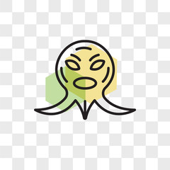 Monster vector icon isolated on transparent background, Monster logo design