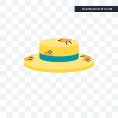 Hat vector icon isolated on transparent background, Hat logo design