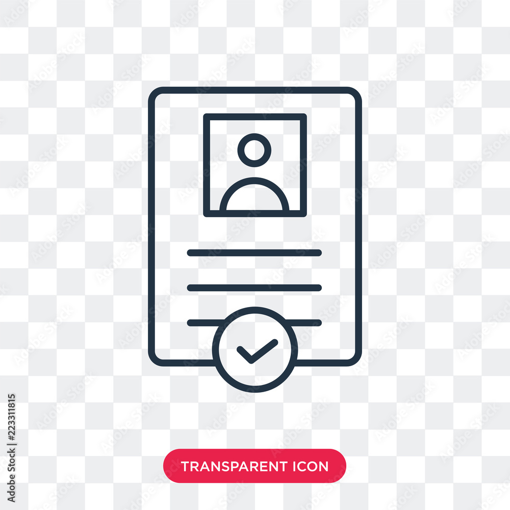 Poster contract vector icon isolated on transparent background, contract logo design