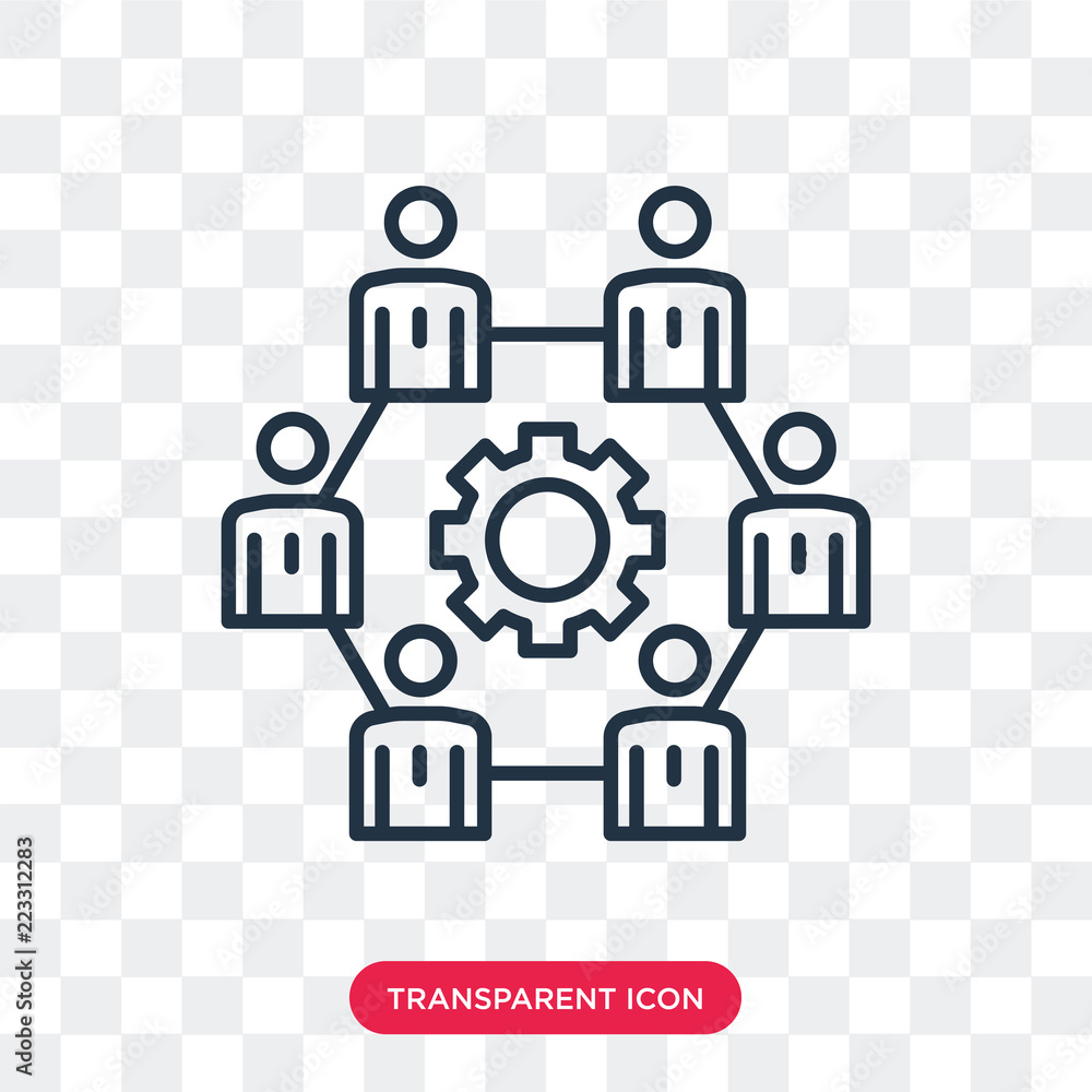 Poster hierarchical structure vector icon isolated on transparent background, hierarchical structure logo d